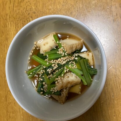 いただきものの小松菜で簡単で美味しくできました。